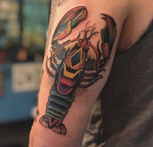 Explore tattoo ideas on leg for men, creative tattoo ideas in Pottsville, available at Good Times Tattoo