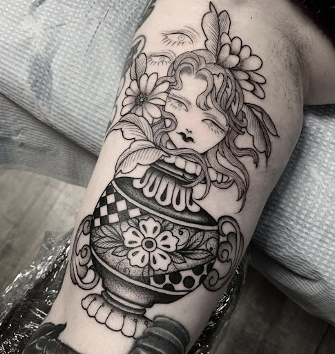 Explore small native american tattoo ideas, creative tattoo ideas in Saint Petersburg, available at Lucky You Tattoo