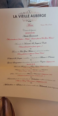Menu / carte de Restaurant La Vieille Auberge à Ibos