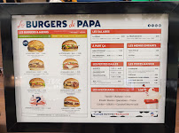 Carte du Les Burgers de Papa à Roques