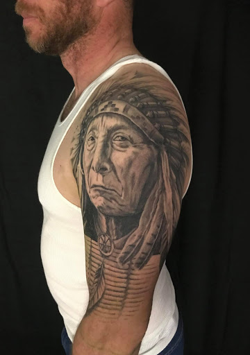 Explore disney thigh tattoo ideas, creative tattoo ideas in Sunbury, available at Absinthe Tattoo