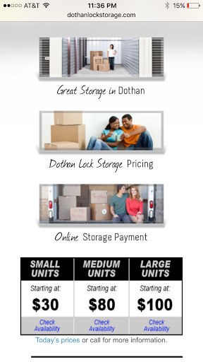 Self-Storage Facility «Dothan Lock Storage», reviews and photos, 510 Bic Rd, Dothan, AL 36303, USA