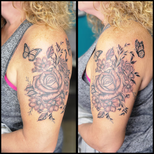 Explore balloon tattoo ideas, creative tattoo ideas in New Hampton, available at Ink, Metal & Gems by Leanne