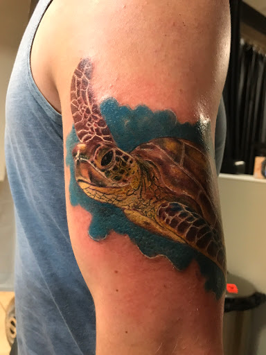 Explore constellation tattoo ideas, creative tattoo ideas in Alamogordo, available at The Poison Frog Tattoo Studio