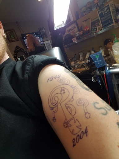 Explore boyfriend name tattoo ideas, creative tattoo ideas in Groton, available at Flats Tattooing Inc