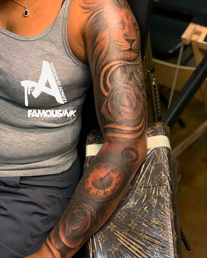 Explore goth tattoo ideas, creative tattoo ideas in Hammond, available at Famous Ink, Inc.