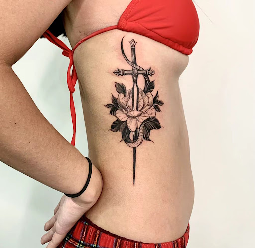 Explore cool sleeve tattoo ideas for guys, creative tattoo ideas in Orange, available at Baron Art Tattoo