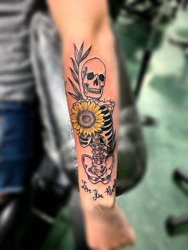 Explore lion and the lamb tattoo ideas, creative tattoo ideas in Roanoke, available at Saint Cecilias Art Studio