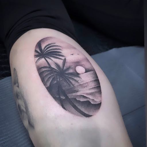 Explore aztec hand tattoo ideas, creative tattoo ideas in Denver, available at Nocturnal Tattoo