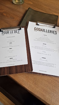 Menu / carte de Godaille à Paris