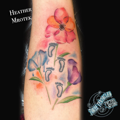 Explore middle arm tattoo ideas, creative tattoo ideas in Hayward, available at Three Tentacles Tattoo Studio
