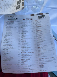 Café de la Plage - Restaurant Chez Pierre à Arcachon menu