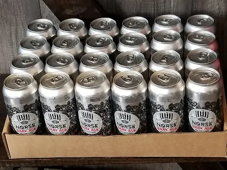 Craft beer at a brewery in Nobel Ontario