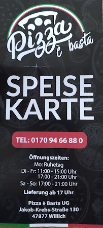 Menu / carte de Pizza è basta à Willich