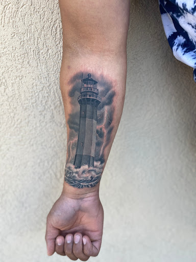 Explore tattoo ideas with crosses, creative tattoo ideas in Savannah, available at Tramp Art Studios