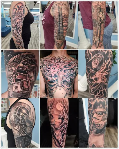 Explore tattoo of husband's name ideas, creative tattoo ideas in Topeka, available at Olympus Ink Tattoo