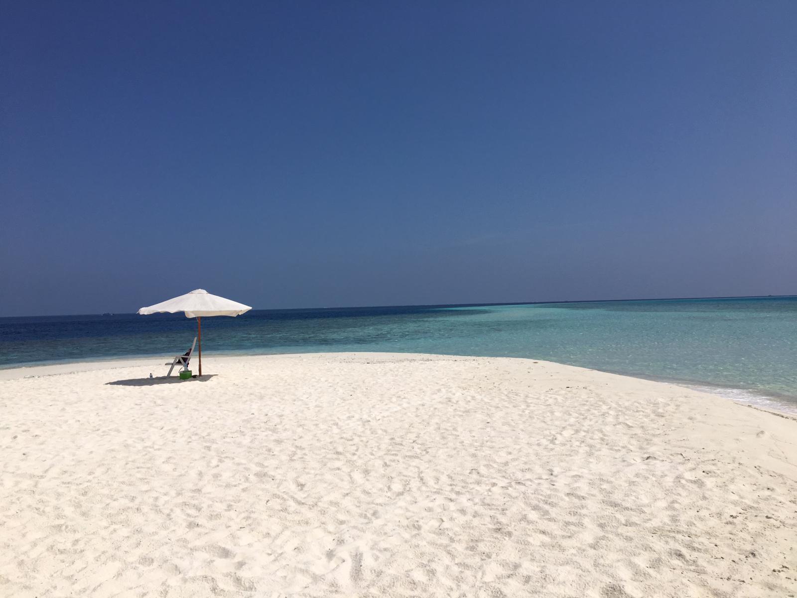 Photo of Sand Bank with turquoise pure water surface