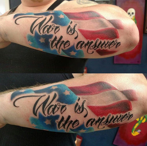 Explore forearm arrow tattoo ideas, creative tattoo ideas in San Diego, available at Sideshow Tattoo and Piercing