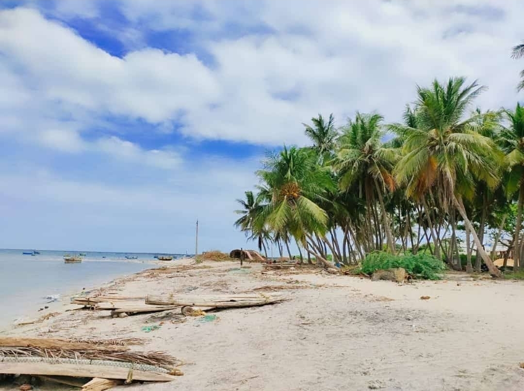 Foto de Sangumal Beach, Rameswaram y el asentamiento