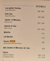 Menu du Café Konditorei Sommer - Reutlingen à Reutlingen