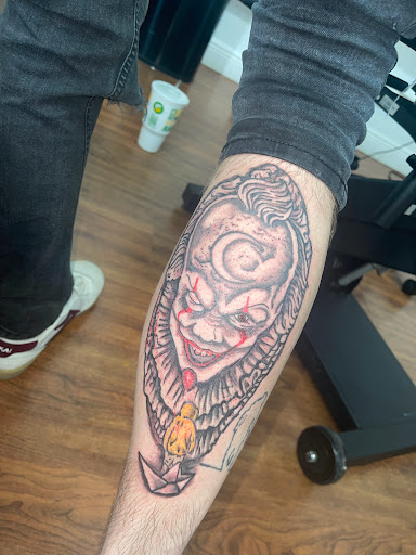 Explore memorial portrait tattoo ideas, creative tattoo ideas in Cocoa, available at Rorschach Tattoo Shop and Piercing Studio