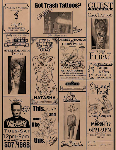 Explore under bum tattoo ideas, creative tattoo ideas in Kissimmee, available at Fallen Sparrow Tattoo Co