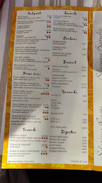 Restaurant de fruits de mer ORECCHIETTERIA SAN NICOLA à Bari (la carte)