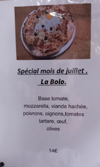 Menu / carte de Pizza au feu de bois à Granges-la-Ville