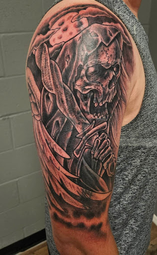 Explore adam and eve tattoo ideas, creative tattoo ideas in Seymour, available at 3 Sevens Tattoo