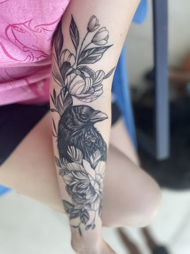 Explore neck and shoulder tattoo ideas, creative tattoo ideas in Kissimmee, available at Fallen Heroes Tattoo & Piercing (Florida)