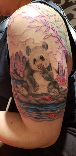 Explore acoustic guitar tattoo ideas, creative tattoo ideas in Hesperia, available at Logic Ink Tattoo & Piercing