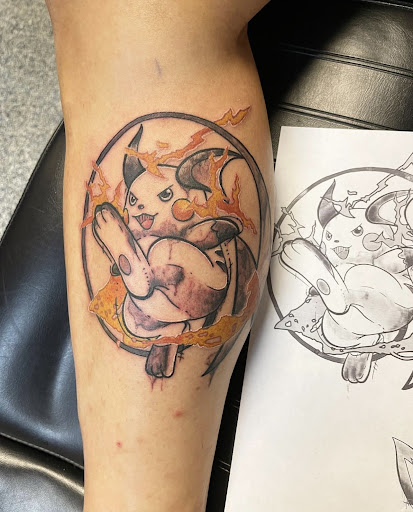 Explore hang loose tattoo ideas, creative tattoo ideas in Monroe, available at Skin City Tattoo Studio