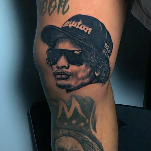 Explore upper shoulder tattoo ideas, creative tattoo ideas in Edgewood, available at Evolved Body Arts