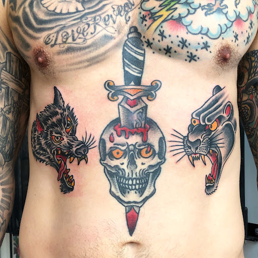 Explore stitching tattoo ideas, creative tattoo ideas in Brooklyn, available at Electric Lotus Tattoo
