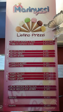 Menu / carte de Marinucci Il Gelato à Monte San Giusto