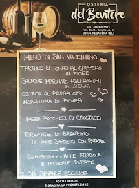 Restaurant Osteria del bevitore à Pedavena - menu / carte