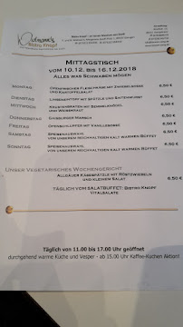 Bistro Knopf à Giengen carte