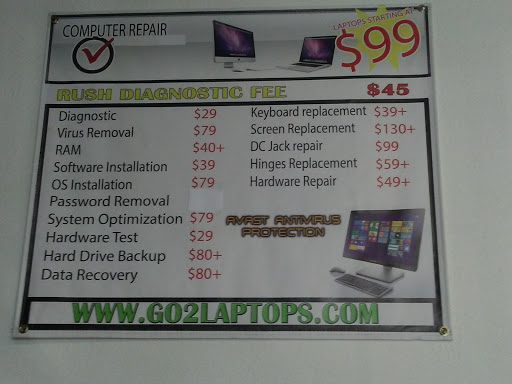 Computer Repair Service «Go2laptops Shop & Computer Repair», reviews and photos, 2355 McKee Rd #20B, San Jose, CA 95116, USA