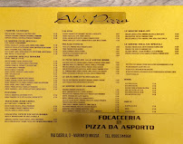 Menu / carte de Ale's Pizza à Marina di Massa
