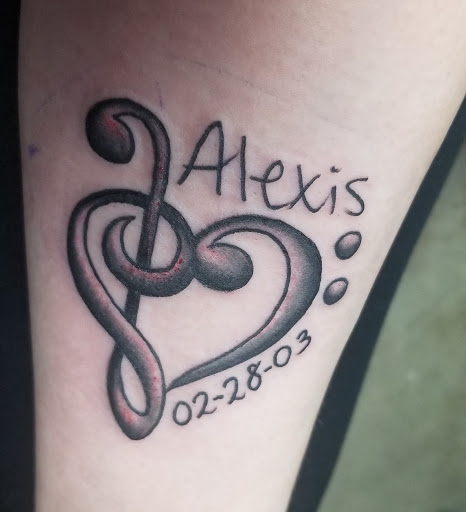 Explore mother son and daughter tattoo ideas, creative tattoo ideas in Bismarck, available at Alchemist Tattoo & Body Piercing