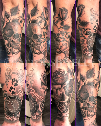 Find forever love tattoo ideas for your next unique tattoo in San Angelo at Jellys Surly Skull, LLC