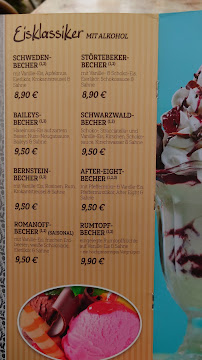 Menu du Restaurant by Eis-Villa Stein à Heringsdorf