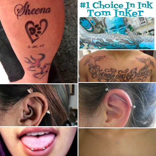Explore linear tattoo ideas, creative tattoo ideas in Elko, available at Tom Custom Tattoos and Body Piercing Studio