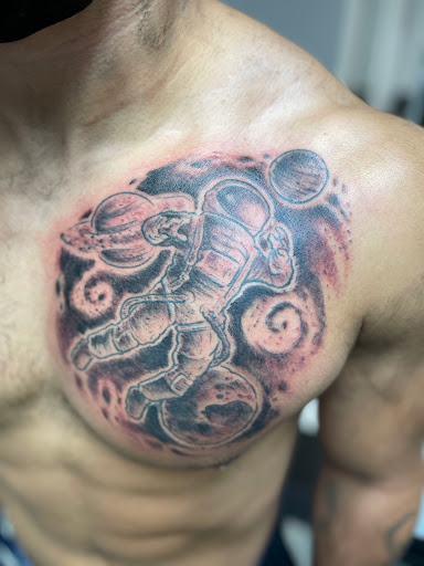 Explore mf doom tattoo ideas, creative tattoo ideas in Bogota, available at Lolas Tattoo Shop