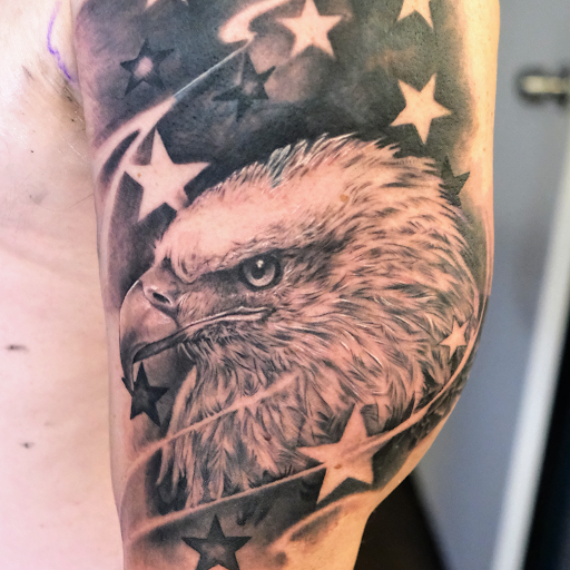 Explore polynesian sleeve tattoo ideas, creative tattoo ideas in Riverview, available at 9-Line Tattoo