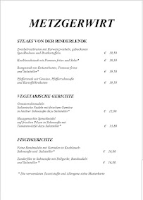 Carte du Metzgerwirt à Lechbruck