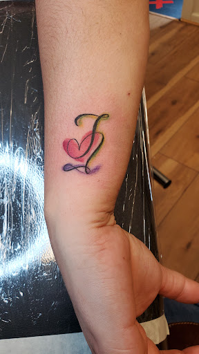 Explore gf name tattoo ideas, creative tattoo ideas in Fresno, available at Happy Client Tattoo