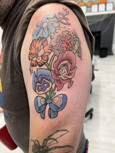 Explore killer klowns from outer space tattoo ideas, creative tattoo ideas in Cocoa, available at Rorschach Tattoo Shop and Piercing Studio