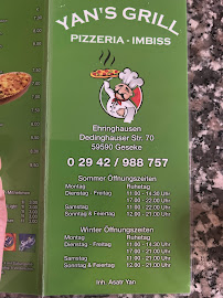 Restaurant Yans Grill à Geseke - menu / carte