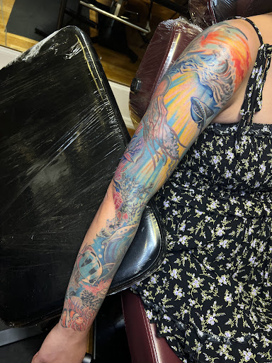 Explore pig tattoo ideas, creative tattoo ideas in Woodside, available at Vitruvian Tattoo Culture